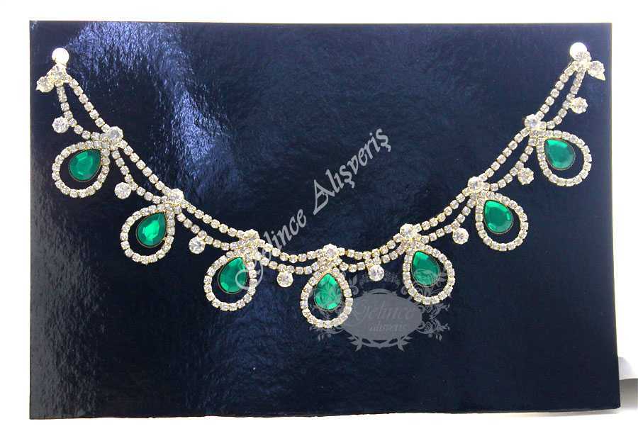 Yeşil Kına Gelin Tacı