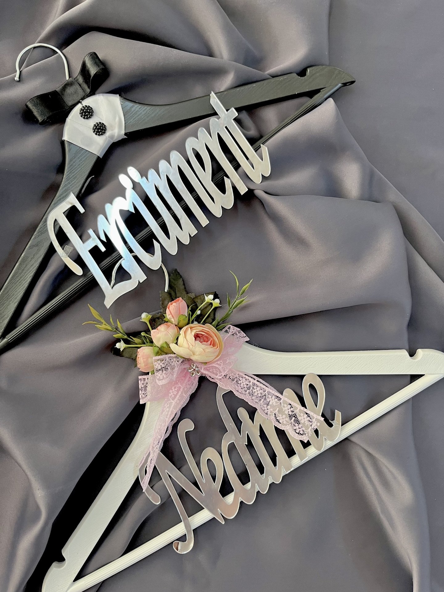 Gelin Damat Elbise Askısı Kişiye Özel