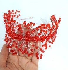 El Yapımı Kristal Gelin Tacı