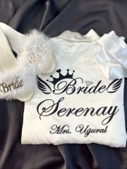 Bride Terlik ve Sabahlık Set
