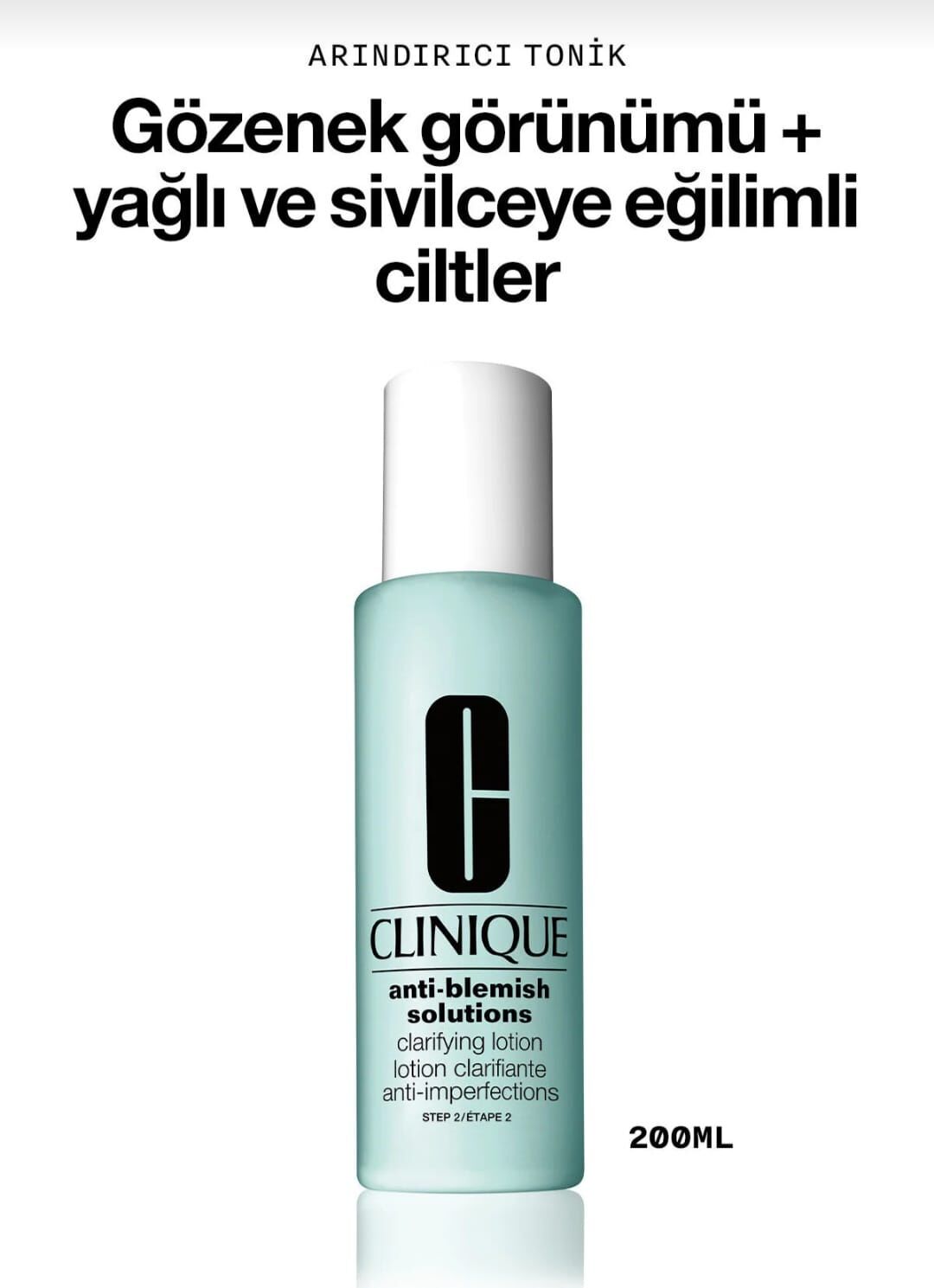 Clinique Anti Blemish Solutions Clarinfying Lotion - Arındırıcı Losyon 200 ml