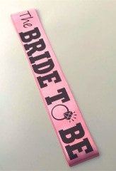 Bride to Be Kuşak Tek Taş Pembe