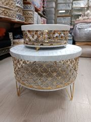 Yuvarlak Metal Sandık 2 parça