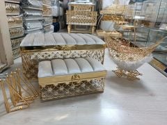 Kadife Kapaklı Metal Sandık