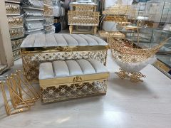 Kadife Kapaklı Metal Sandık