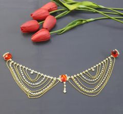 Kına Tacı Kırmızı Taşlı FR23