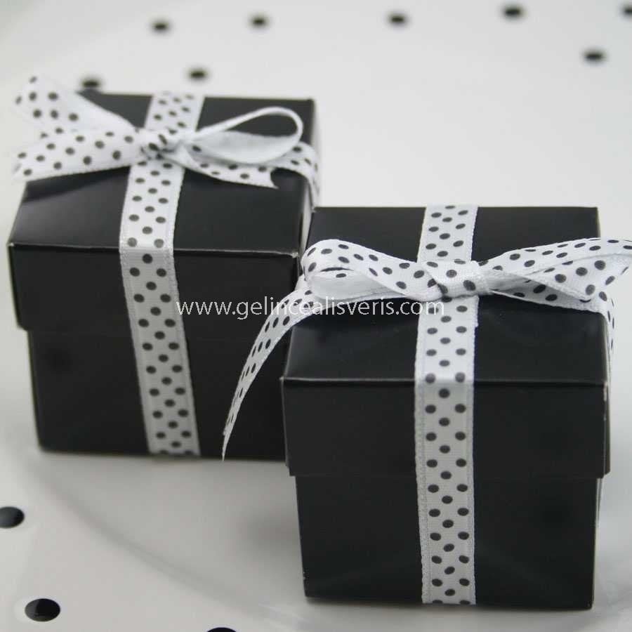 Kına Kutusu-Puantiyeli-Siyah