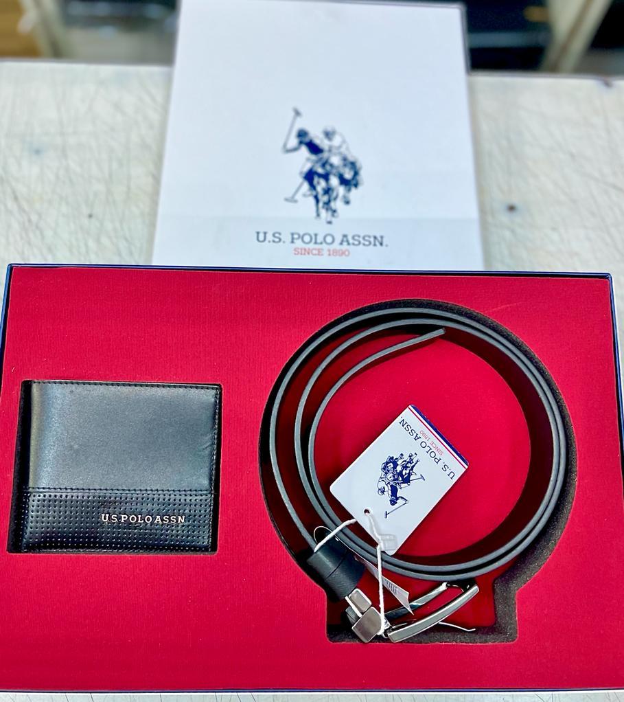 US Polo Kemer Cüzdan 2'li Set