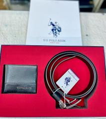 US Polo Kemer Cüzdan 2'li Set