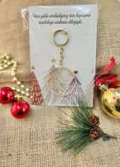 Epoksi Anahtarlık Yılbaşı Yeni Yıl Hediyelik