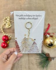 Epoksi Anahtarlık Yılbaşı Yeni Yıl Hediyelik