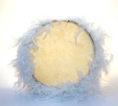 Tüylü Zilli Tef Beyaz 32 cm