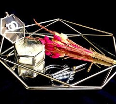 Prizma Söz Nişan Yüzük Tepsisi Gümüş