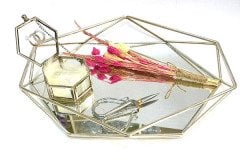 Prizma Söz Nişan Yüzük Tepsisi Gümüş