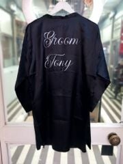 Kişiye Özel Groom Yazılı Damat Sabahlık