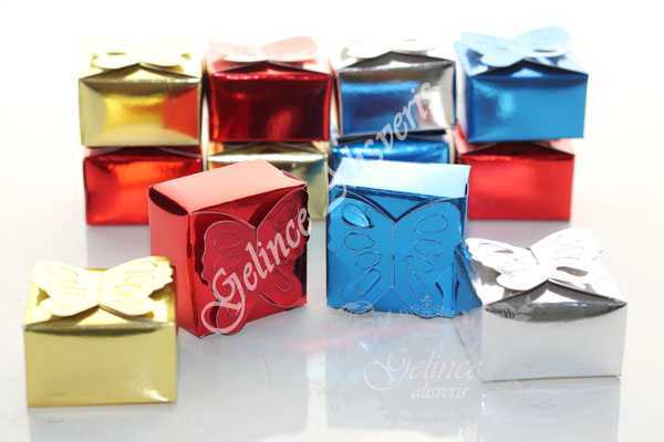 100 Adet Kelebekli Kutuda Kına