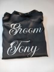 Kişiye Özel Groom Yazılı Damat Sabahlık