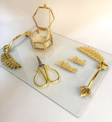 Söz Nişan Yüzük Tepsisi Cam