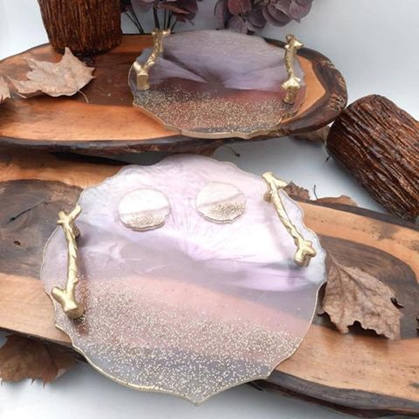 Yuvarlak Epoksi Polyester Tepsi