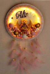 Işıklı Tüylü İsme Özel Toplu Kapı Süsü