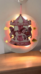 AtlıKarınca Dekorlu - Işıklı Pleksi Kapı Süsü