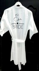 Kişiye Özel Yıldızlı Bride Gelin Sabahlık